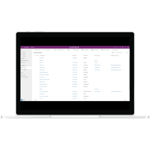 CRM applicatie SmartCRM schermprint